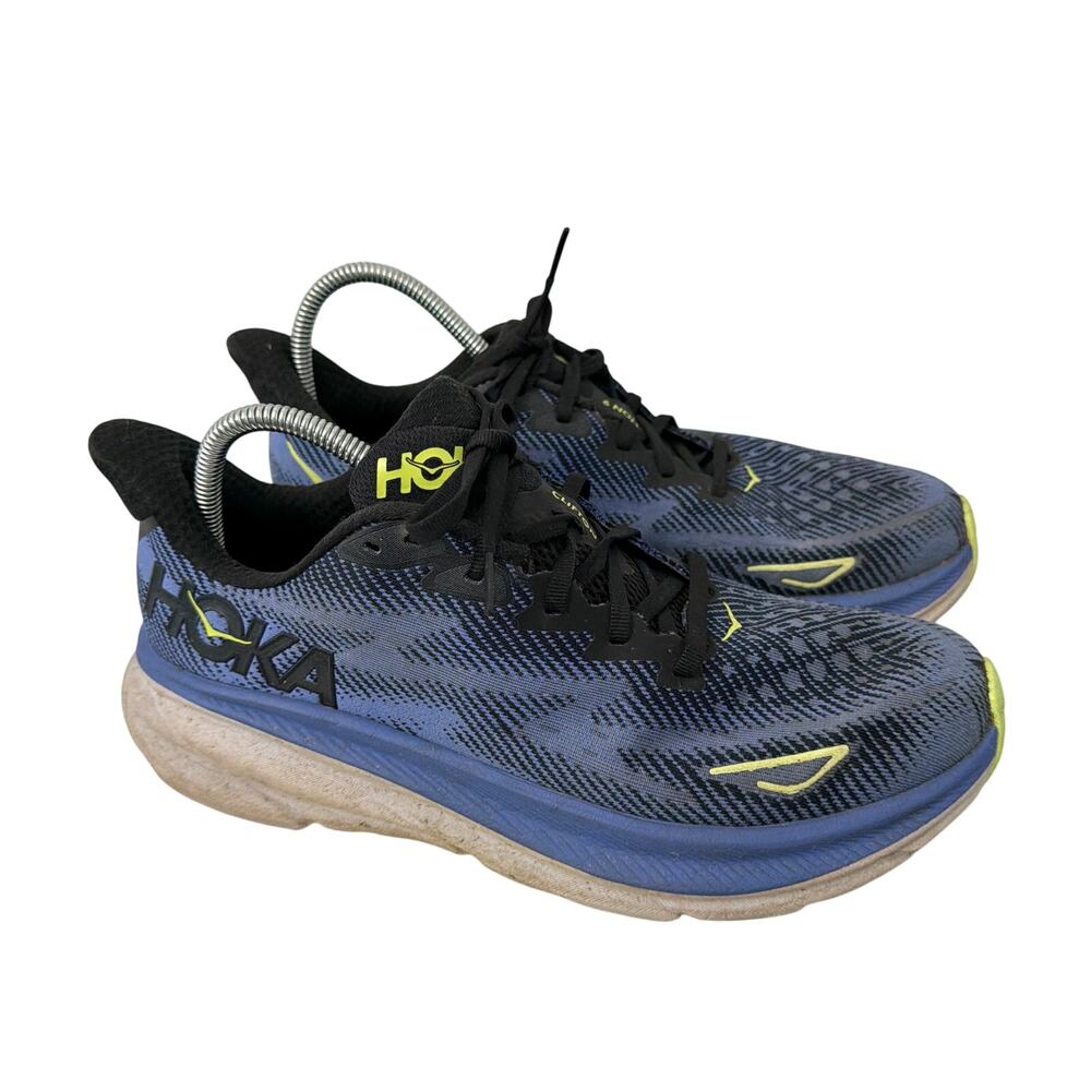 Hoka One One Clifton 9 Shoes Womens Size 11 B Blue Running Sneakers